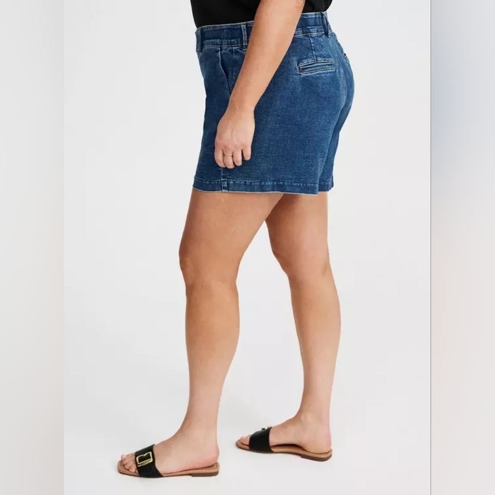 Torrid Refined Denim Trouser Shorts - Picture 5 of 13